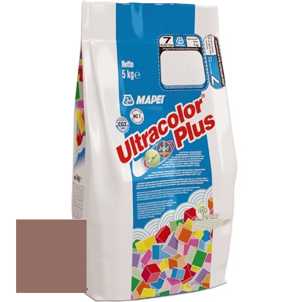 Изображение затирка цементная mapei ultracolor plus №142 коричневая 5 кг