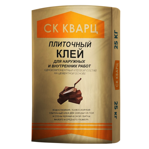 Плиточный клей ПРОФИ по 25 кг Кварц – 1