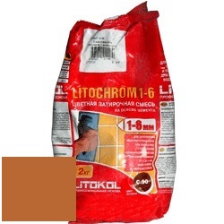 Изображение затирка цементная litokol litochrom 1-6 c.510 охра 2 кг