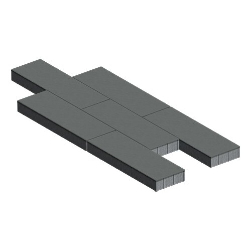 Изображение тротуарная плитка steinrus аликанте серый, гладкая, 80 мм