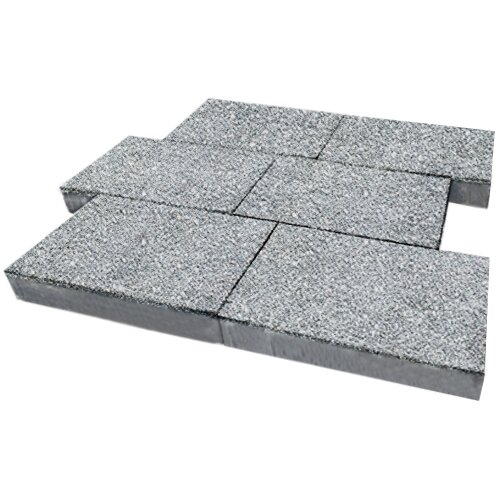 Изображение тротуарная плитка steinrus парк плейс гранит, backwash, 80 мм
