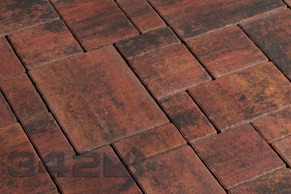 Тротуарная плитка 342 МЗ Серия "Бавария" 280/210/140*210/140/70*60 Вулкан – 1