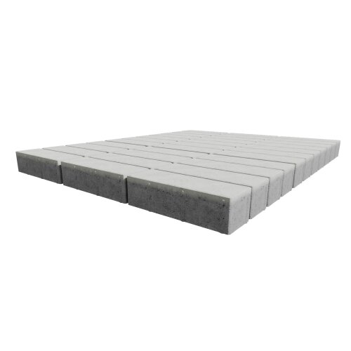 Изображение тротуарная плитка steinrus ригель белый, гладкая, 80 мм