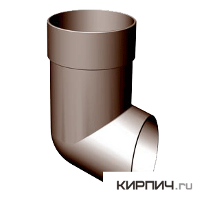 Отвод STANDART, ПВХ, цвет шоколад – 1