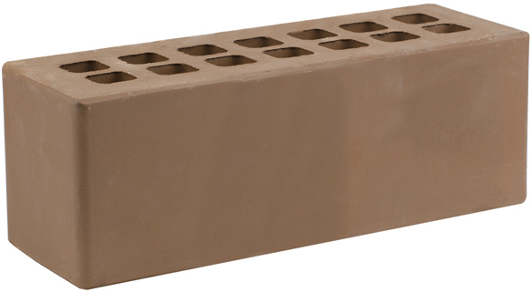 Кирпич облицовочный Темно-коричневый евро КУ гладкий ЖКЗ – 1