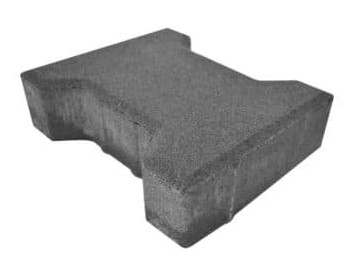 Тротуарная плитка Катушка 342 МЗ 200х165х80 Темно-серый – 1