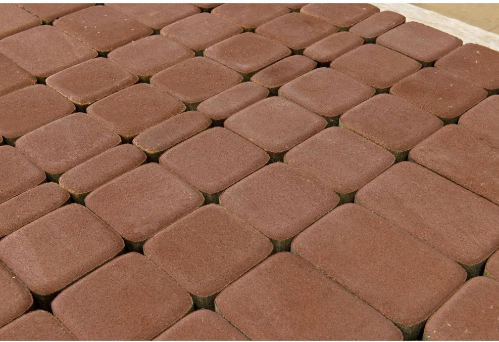 Тротуарная плитка Классико 57/115/172х115х60 винный – 1