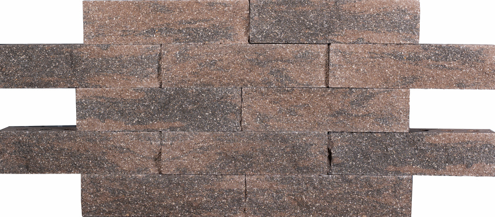 Кирпич гиперпрессованный одинарный Бронзовая Слюда рустированный ложок СПК – 1