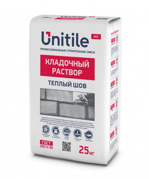 Изображение кладочный раствор теплый шов unitile 25 кг