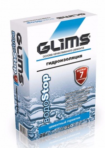 Изображение гидроизоляция цементная glims водоstop 5 кг