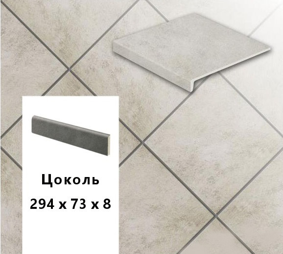 Изображение клинкерный цоколь  stroeher keraplatte  asar 620 sass, 294х73х8 
