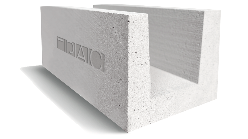 Блок газосиликатный U-образные Д500 500х250х375 ГРАС – 1