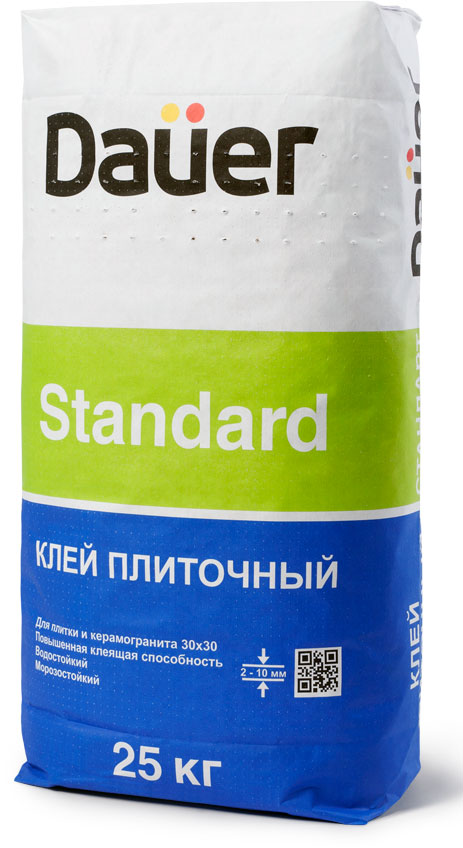 Плиточный клей для керамогранита STANDARD DAUER 25 кг – 1