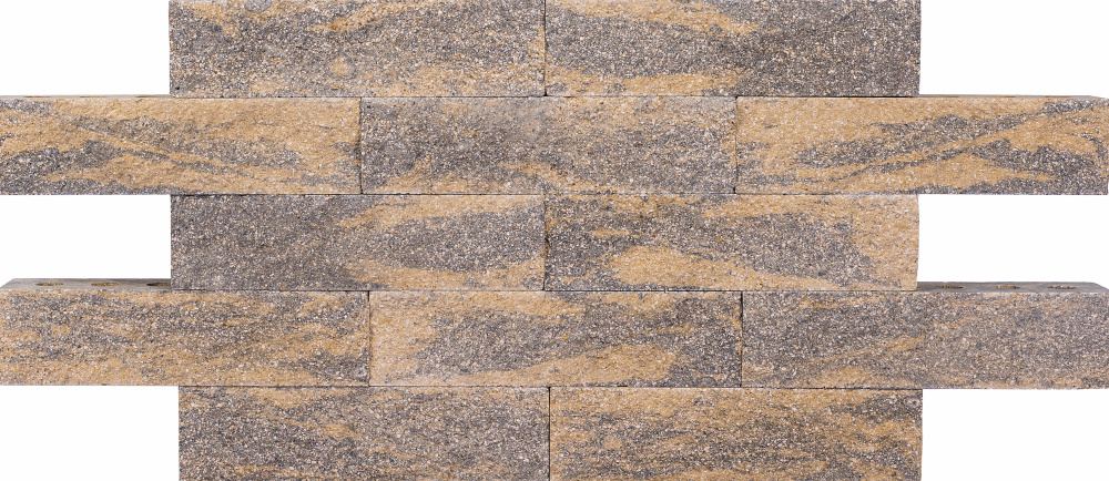 Кирпич гиперпрессованный одинарный Темный Янтарь рустированный угол СПК – 1