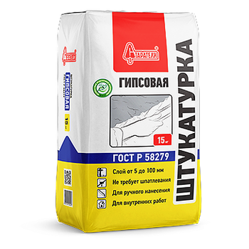 Изображение штукатурка гипсовая старатели 15 кг