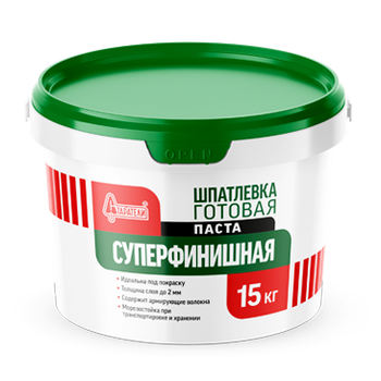 Изображение шпатлевка готовая суперфинишная паста старатели 15 кг