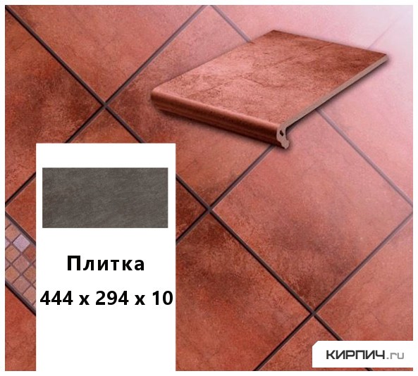 Изображение клинкерная напольная плитка  stroeher keraplatte aera 755 camaro, 444x294x10
