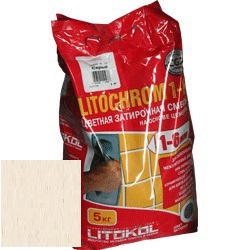 Изображение затирка цементная litokol litochrom 1-6 c.130 песочная 5 кг