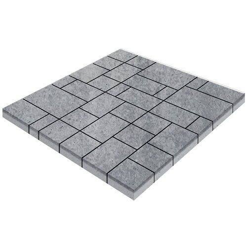 Изображение тротуарная плитка steinrus инсбрук альпен colormix монохром, гладкая, 60 мм