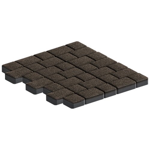 Изображение тротуарная плитка steinrus инсбрук альт дуо коричневый, native, 40 мм