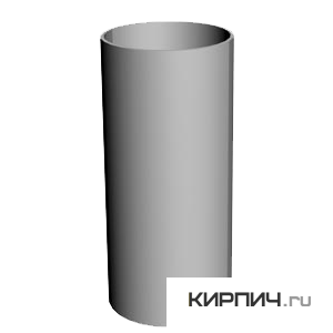Изображение труба standart, пвх, цвет пломбир, 3 м.