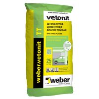 Изображение штукатурка цементная weber vetonit тт 25 кг