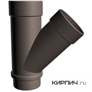 Изображение тройник lux, пвх, цвет шоколад