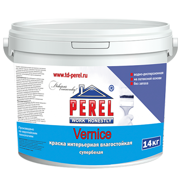 Краска экологически чистая Perel Vernice, 14кг – 1