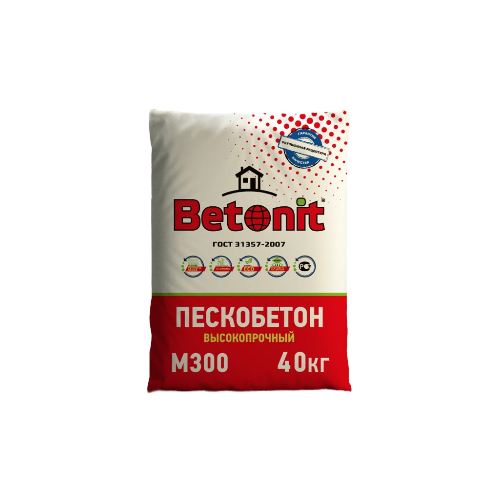 Смесь сухая кладочная М300 40кг Бетонит – 1