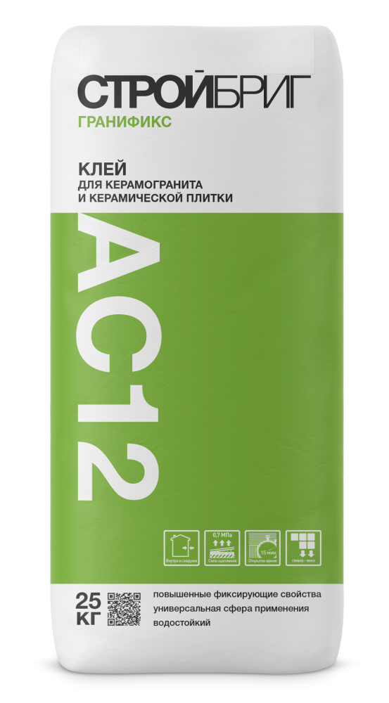Изображение плиточный клей стройбриг гранификс ас12 25 кг