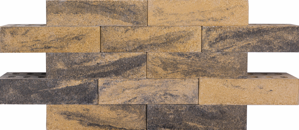 Кирпич гиперпрессованный одинарный Темный Янтарь гладкий СПК – 1