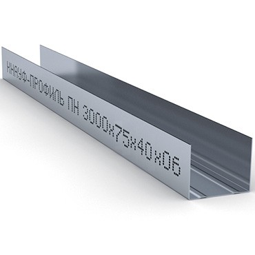 Изображение профиль направляющий пн-2 /3000х50х40/ 0,45 мм