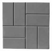 Тротуарная плитка 8 кирпичей 300х300х30 серый – 1