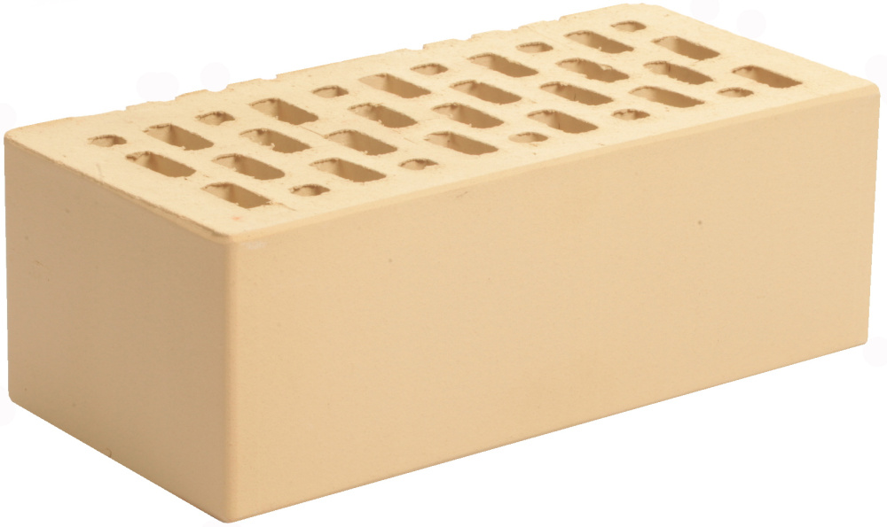 Кирпич облицовочный ваниль полуторный гладкий М-150 Магма – 1