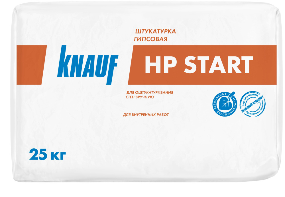 Изображение штукатурка гипсовая кнауф хп старт 25 кг