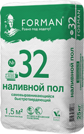 Наливной пол FORMAN 32 PROFESSIONAL финишный самовыравнивающийся , 25 кг – 1