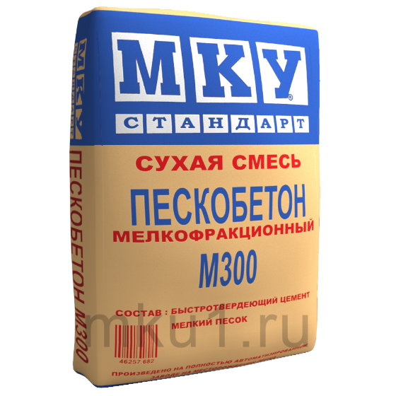 Изображение пескобетон м-300 мелкофракционный мку 40 кг 