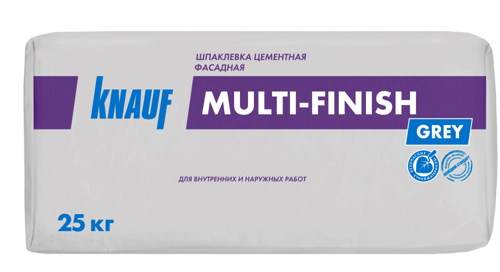 Шпаклевка цементная фасадная Кнауф Мульти-Финиш 25 кг – 1