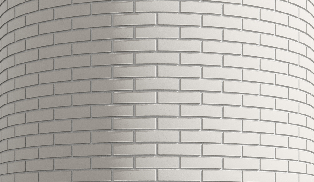 Кирпич облицовочный белый одинарный гладкий М-175 Красная Гвардия – 1