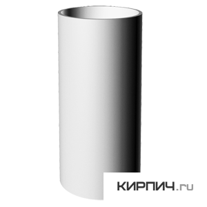 Изображение труба lux, пвх, цвет пломбир, 3 м.
