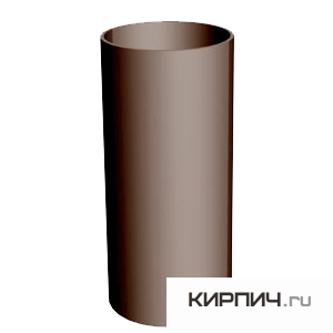 Изображение труба standart, пвх, цвет шоколад, 3 м.