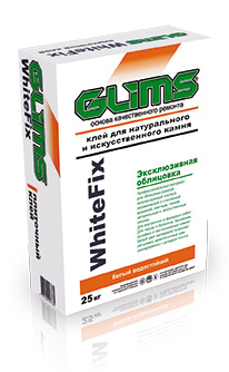 Изображение клей плиточный профессиональный glims whitefix 25 кг