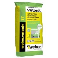 Изображение штукатурка цементная weber vetonit тт 5 кг