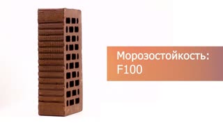 Кирпич облицовочный коричневый одинарный руст М-175 Голицыно – 10