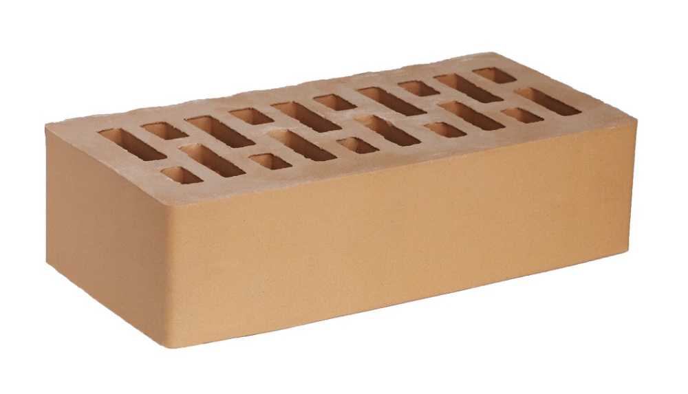 Кирпич облицовочный Янтарный одинарный гладкий – 1