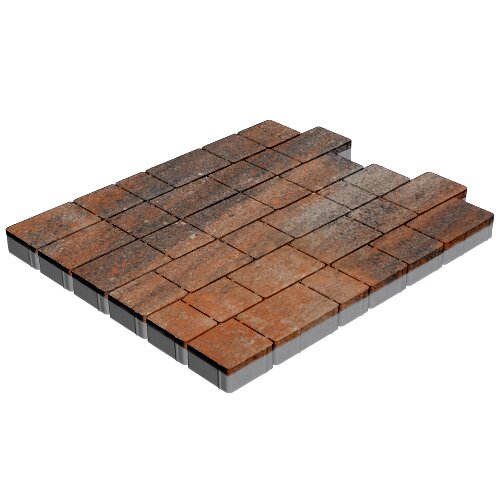 Изображение тротуарная плитка steinrus инсбрук альт брик colormix рей, гладкая, 60 мм