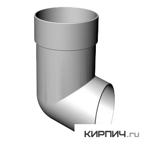 Отвод STANDART, ПВХ, цвет пломбир – 1