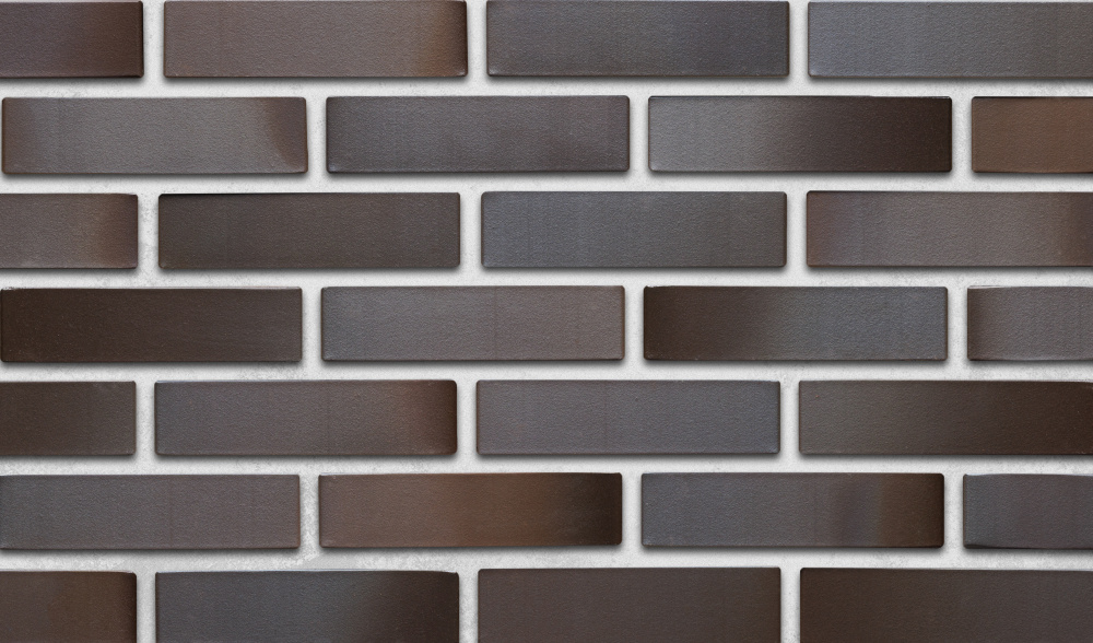 Кирпич облицовочный Флеш Графит одинарный гладкий М-150 Магма – 1