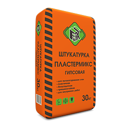 Изображение штукатурка гипсовая пластермикс fix серая 30 кг