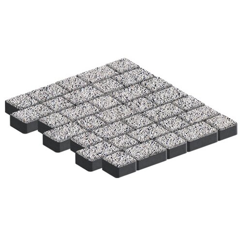 Тротуарная плитка Steinrus Инсбрук Альт Дуо Каспий, backwash, 60 мм – 1